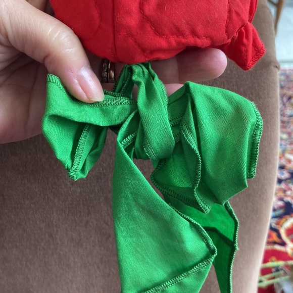 Vintage Christmas mouse “ Chris mouse” c.1979 quilted door knob decoration - Picture 4 of 7